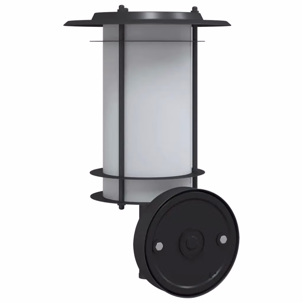Berkfield Home Modern Black Stainless Steel Outdoor Wall Light – 2