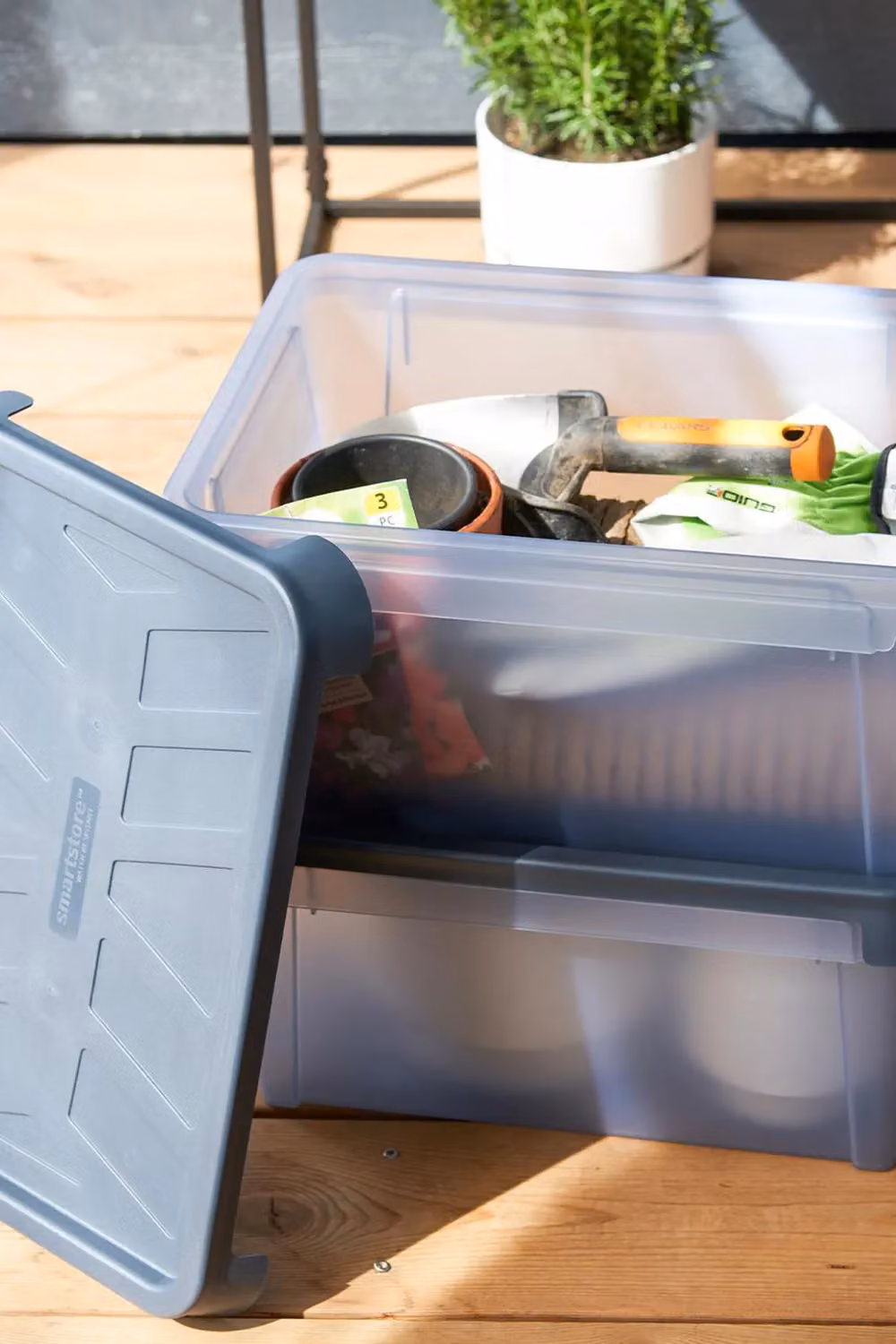 SmartStore Waterproof All Purpose Dry Storage Box, 31-33L, Black, Medium – 3