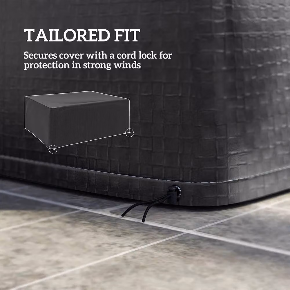 EONLION Black Outdoor Garden Furniture Cover W/D/H: 235 x 190 x 90 cm – 3