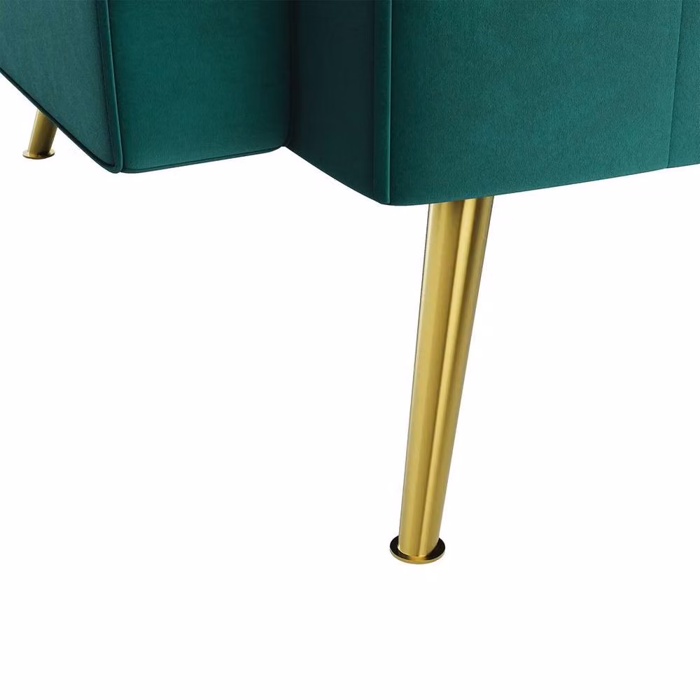 FORGEVIO Green Luxury Velvet 3 Seater Sofa Bed – 3