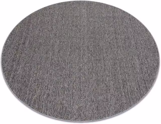 RugsX Casablanca Loom Round Boho Rug in Grey, Diameter: 80 cm