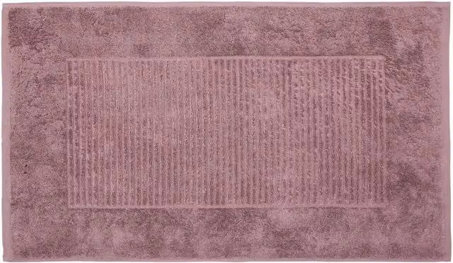 Bedeck 1951 Alessa Striped Cotton Bath Mat, Pink Nature