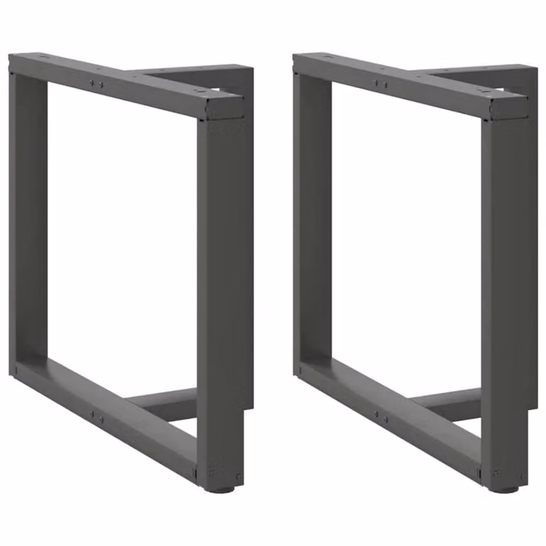 Berkfield Home T-Shaped Dining Table Legs, 2 Piece Steel Set in Anthracite, W: 90 cm, D: 35 cm, H: 72-73 cm