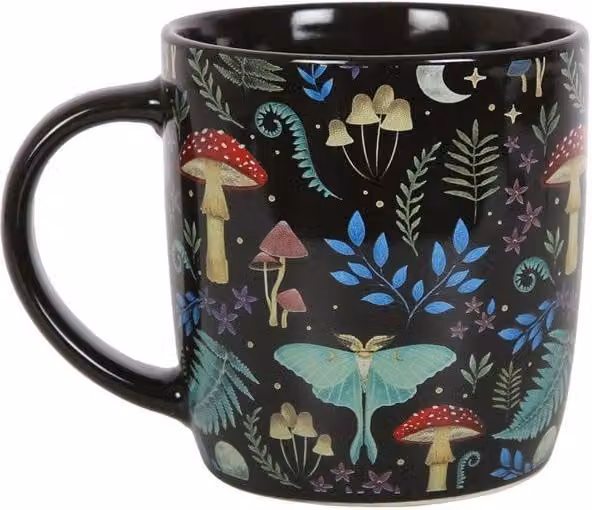 KDMD Dark Forest Print Ceramic Mug in Black – 1