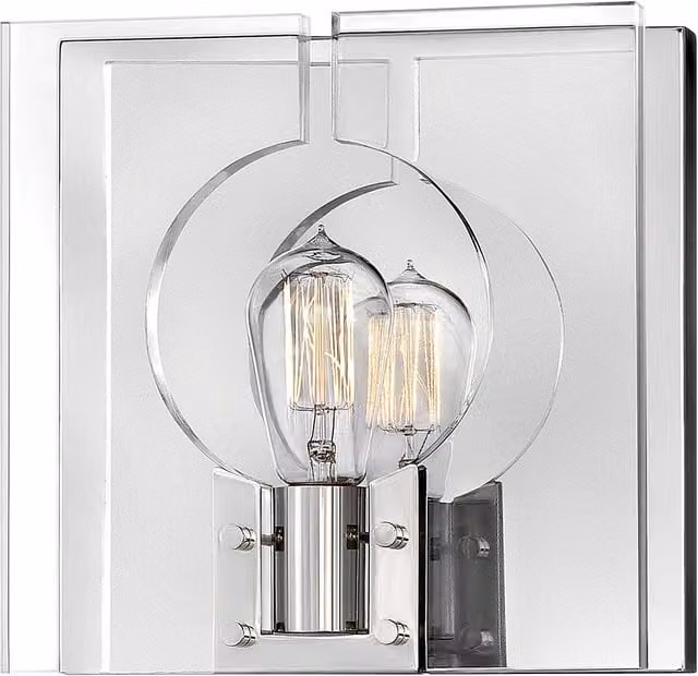 Hinkley Netlighting Lisa McDennon Ludlow Single Light Wall Lamp in Polished Nickel and Grey