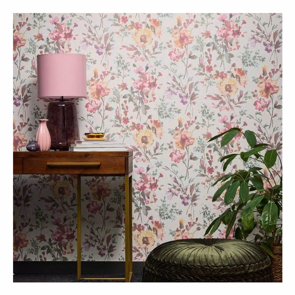 A.S. Création Poetry Petal Floral Botanical Textured Wallpaper in Cream and Beige – 2