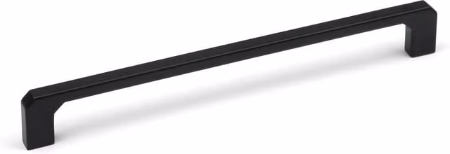 Angular Tapered End Squared D-Bar Handle in Matt Black Zinc