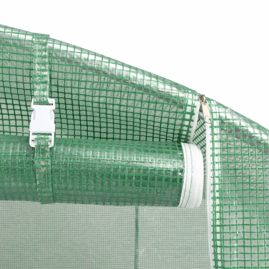 Berkfield Home Green Steel Frame Freestanding Greenhouse, W/D/H: 600 x 400 x 230 cm – 4