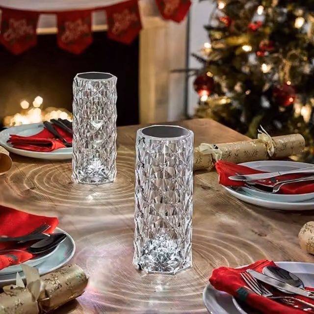 mysmartbuy Faceted Candle Touch Control Lamp, Transparent, H22.5 x W9 x D9 cm – 1