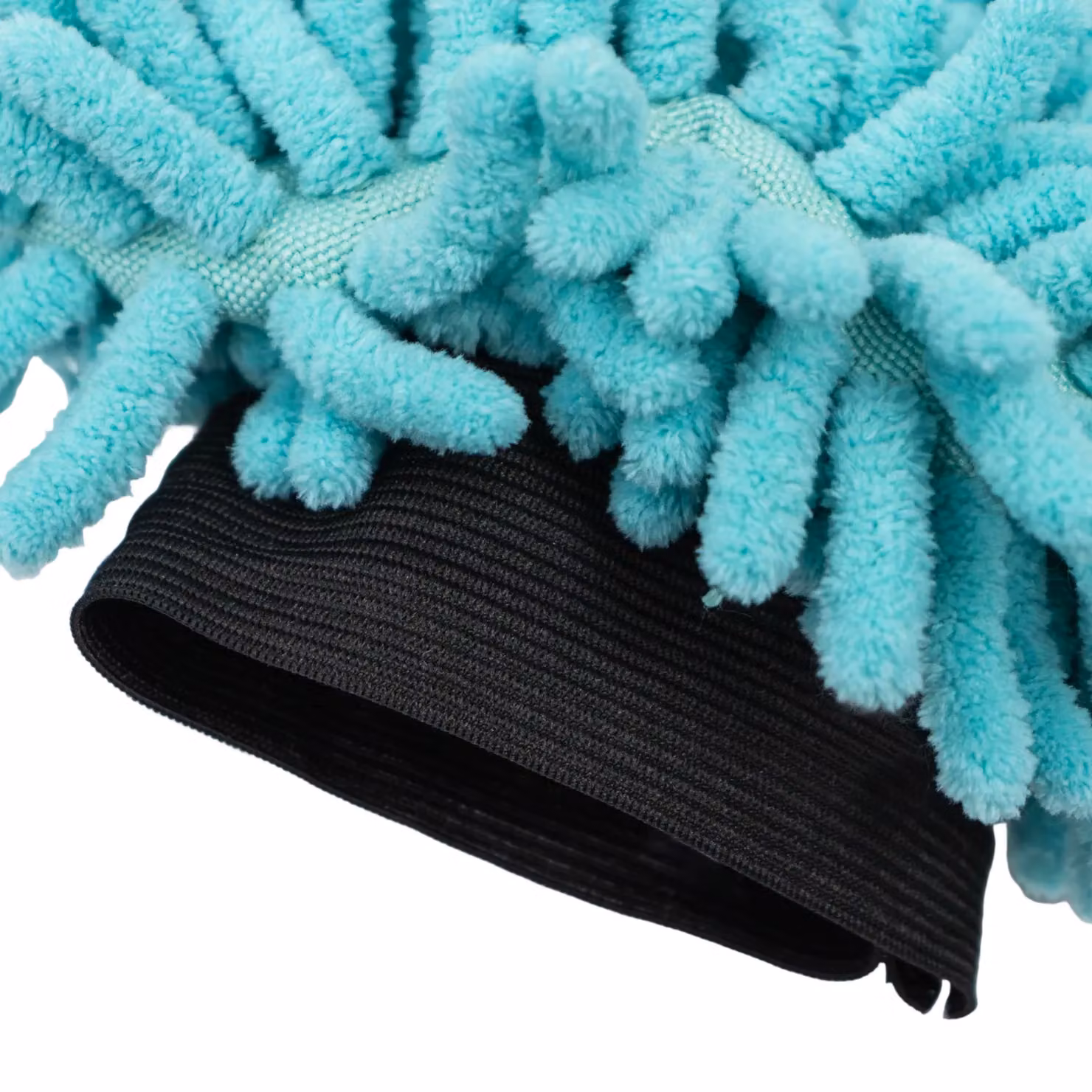 JVL Car Care Cleaning Range Microfibre and Chenille Hand Mitt with Elasticated Cuff, Turquoise, Petrol and Grey, W/D/H: 23.5 x 16 x 2 cm – 4