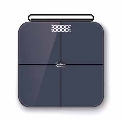 medisana BS 850 Body Analysis Scale with Hand Sensors in Anthracite and Black