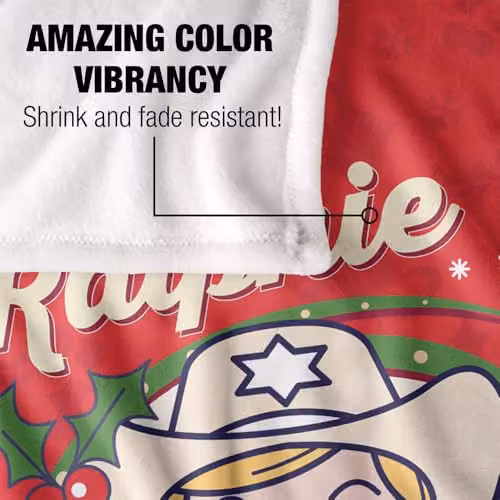 LOGOVISION A Christmas Story Ralphie The Kid Super Soft Red Fleece Throw Blanket W/D/H: 91 x 147 cm – 4