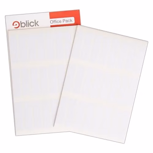 Blick White Self Adhesive Rectangular Multipurpose Paper Labels, 12mm x 34mm, 840 Pack