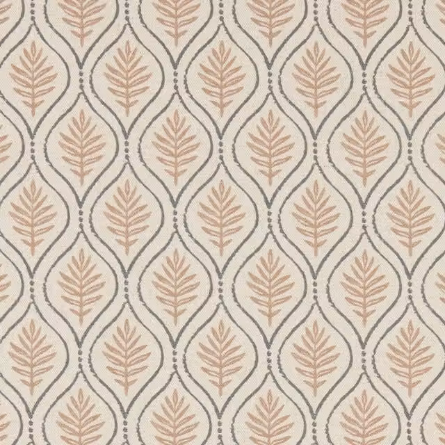 Ashley Wilde Calvia Rose Fabric in Pink and Beige