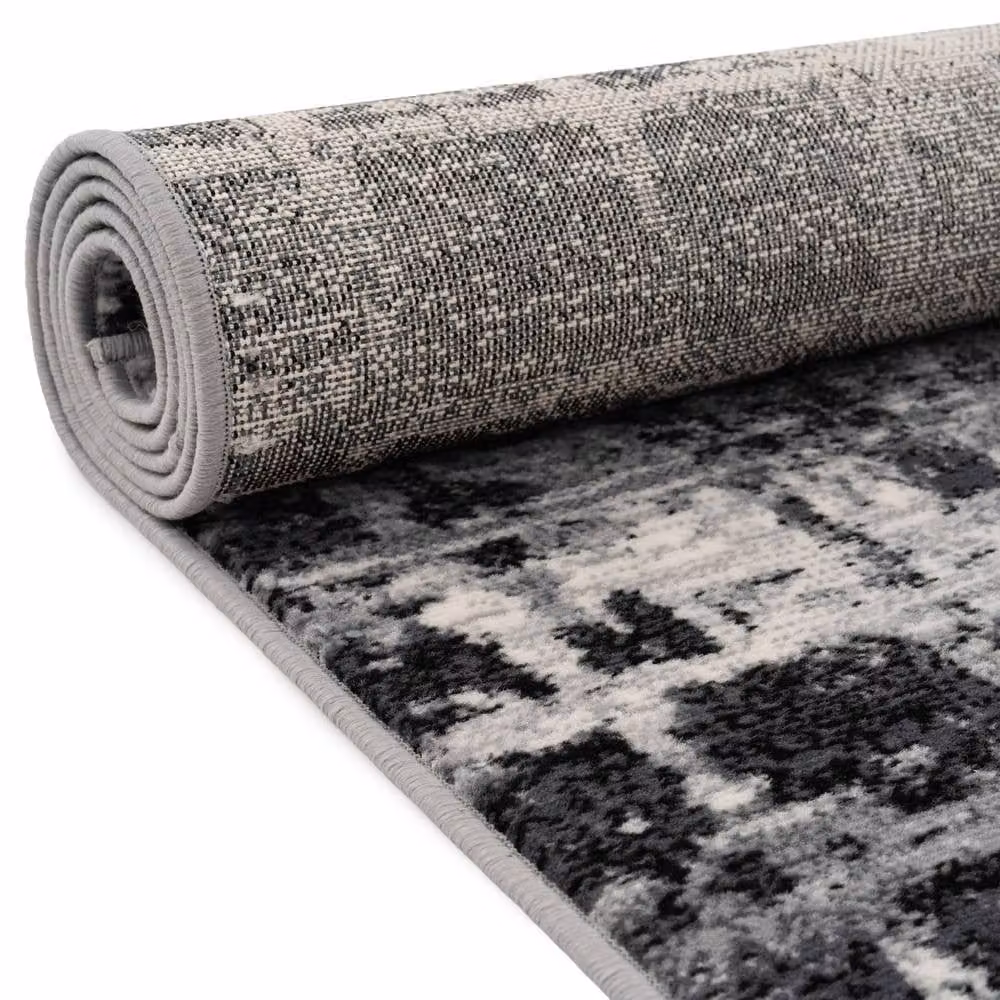 Kukoon Grey Mottled Hallway Runner Rug, W: 60 cm, L: 5480 cm – 3