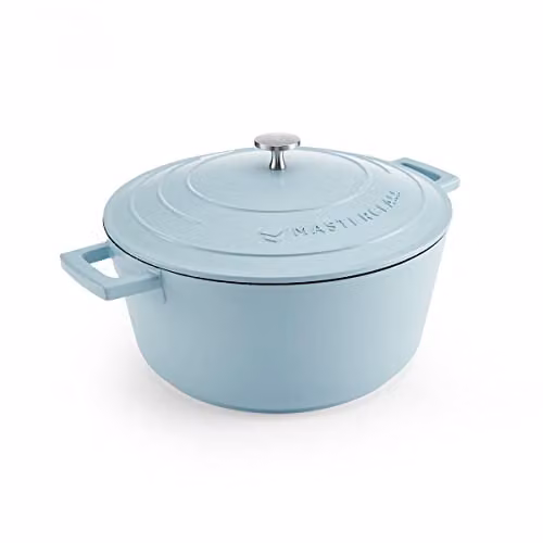 MasterClass Cast Aluminium Casserole Dish in Blue and Black, 28cm – 1
