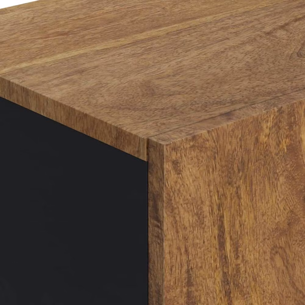 Berkfield Home Industrial Mango Wood Sideboard with Door in Brown, W/D/H: 40 x 31 x 75 cm – 5