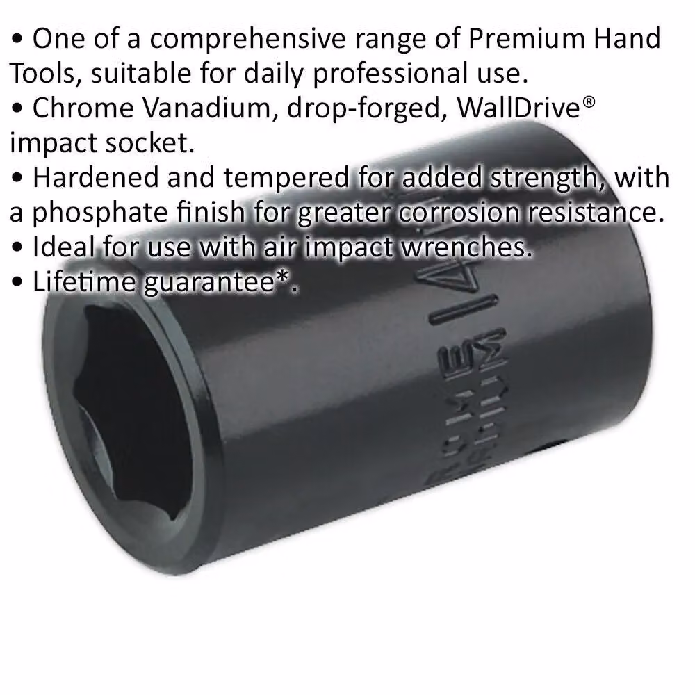 Loops 14mm Forged Impact Socket 1/2 Inch Sq Drive Chrome Vanadium Wrench Socket – 2