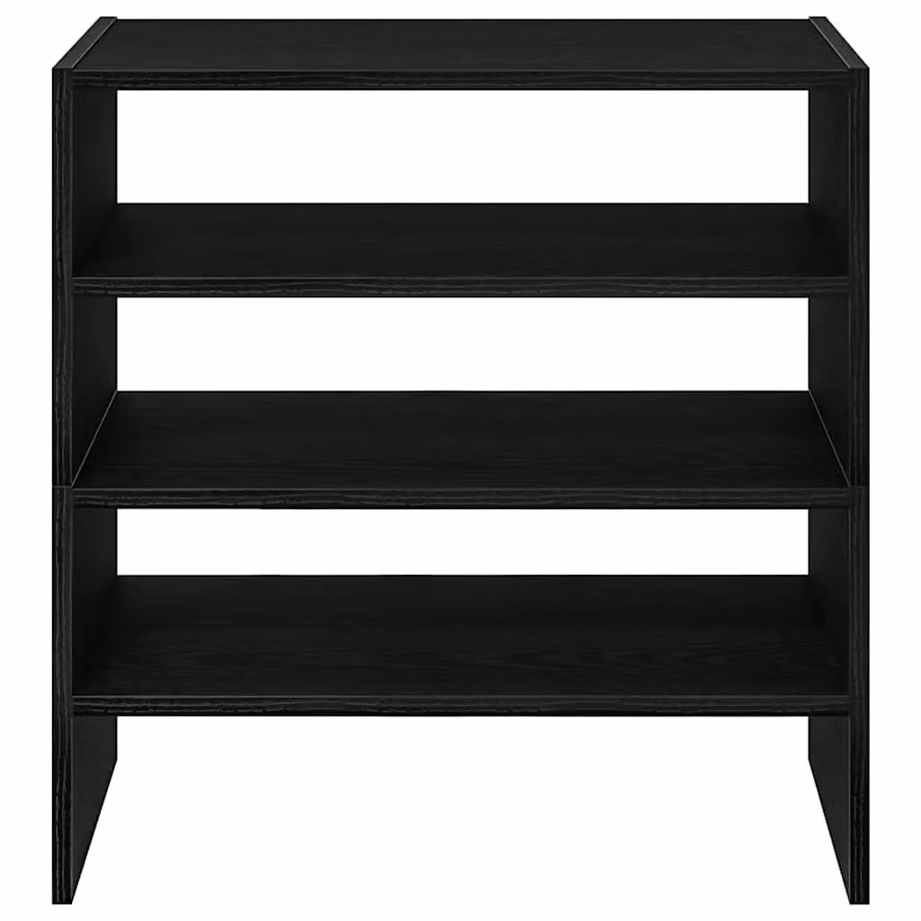 Berkfield Home Stackable Shoe Racks, 2 Piece, Black Oak, W/D/H: 60 x 30 x 30.5 cm – 4