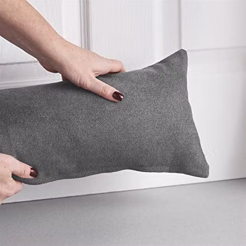 Alan Symonds Grey Velvet Chenille Draught Excluder W/D/H: 90 x 15 x 15 cm – 2