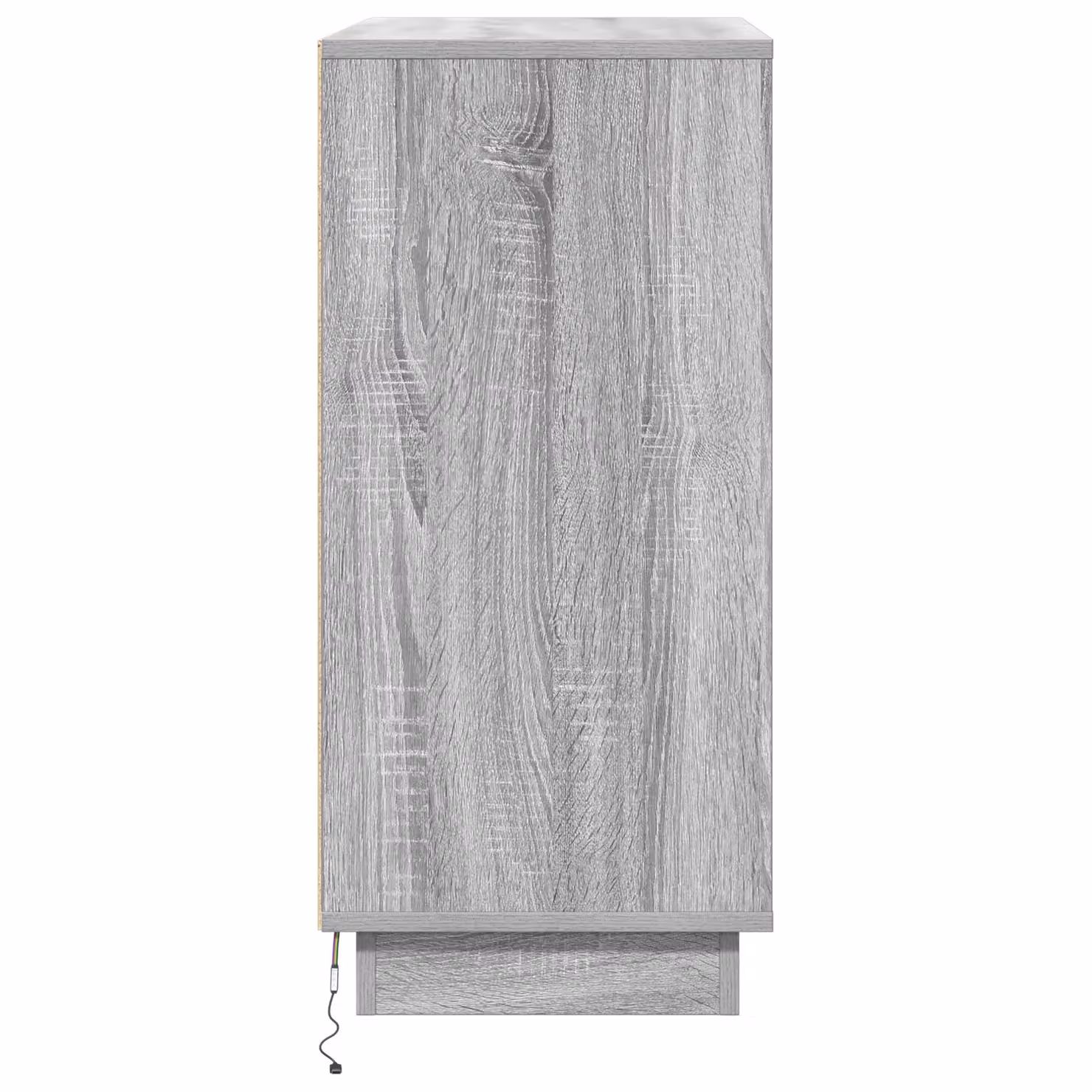 Berkfield Home Modern Sideboard with Integrated LED Lighting in Grey Sonoma, W/D/H: 71 x 34.5 x 75 cm – 2