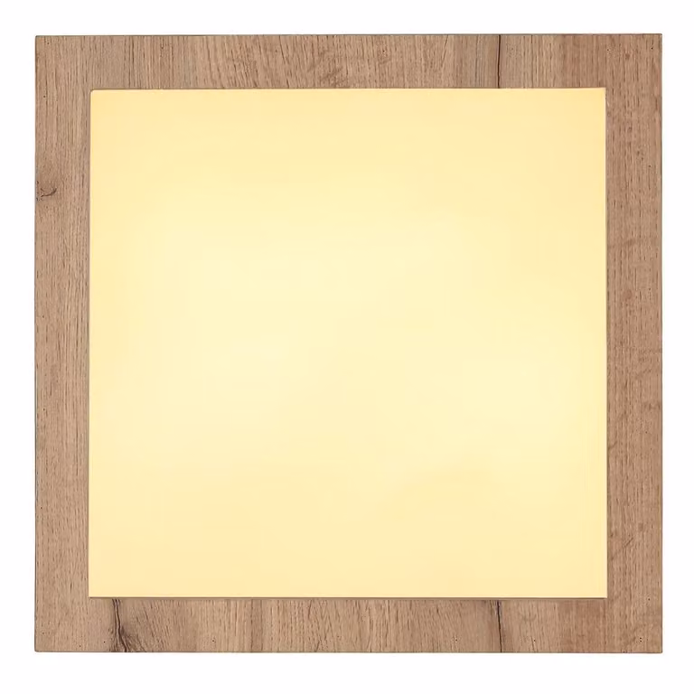 Netlighting Xavvi Square Flush Ceiling Light in White Matt with Warm White LED 3000K