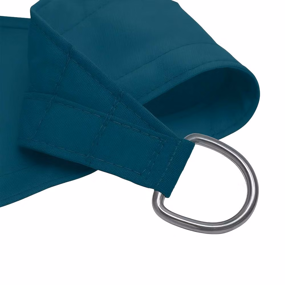 Primrose Waterproof Rectangular Patio Sun Shade Sail Canopy in Teal with 98% UV Block and UPF 50+ Protection, W: 6 m, D: 5 m – 4