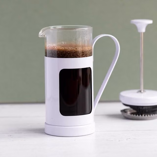 La Cafetiere Monaco Glass and Stainless Steel Cafetiere, Purple, Diameter: 6 cm