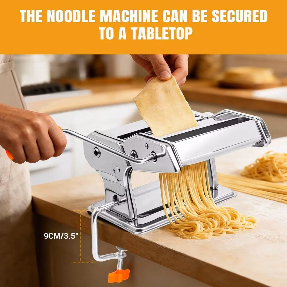 Kelvenix Stainless Steel Pasta Machine in Silver – 3