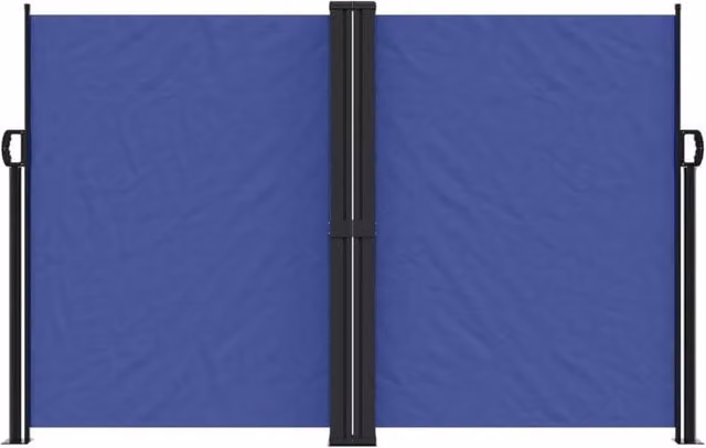 Berkfield Home Retractable Side Awning in Blue, W: 600 cm, H: 160 cm – 1