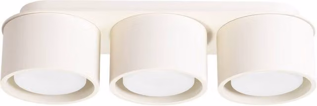 Sollux Lighting minimalist round ceiling lamp in beige, W/D/H: 32.4 x 8.2 x 10.4 cm