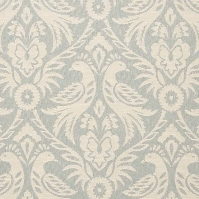 Clarke & Clarke Harewood Duckegg Blue and Beige Animal Print Fabric