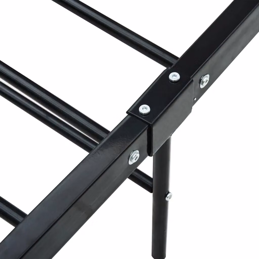 Berkfield Home Classic Metal Bed Frame, Black, W: 90 cm, L: 200 cm – 3