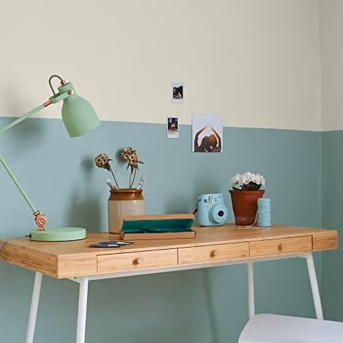 Rust-Oleum Matt Chalky Wall Paint, Green or Blue, 2.5 l – 2