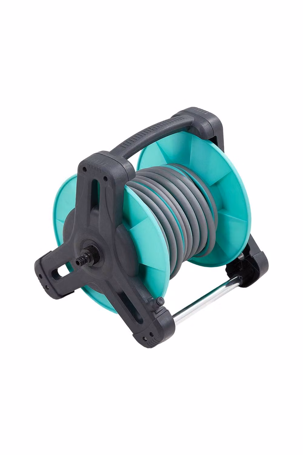 Living and Home Portable Garden Watering Hose Reel Set with Cart, Green – 2