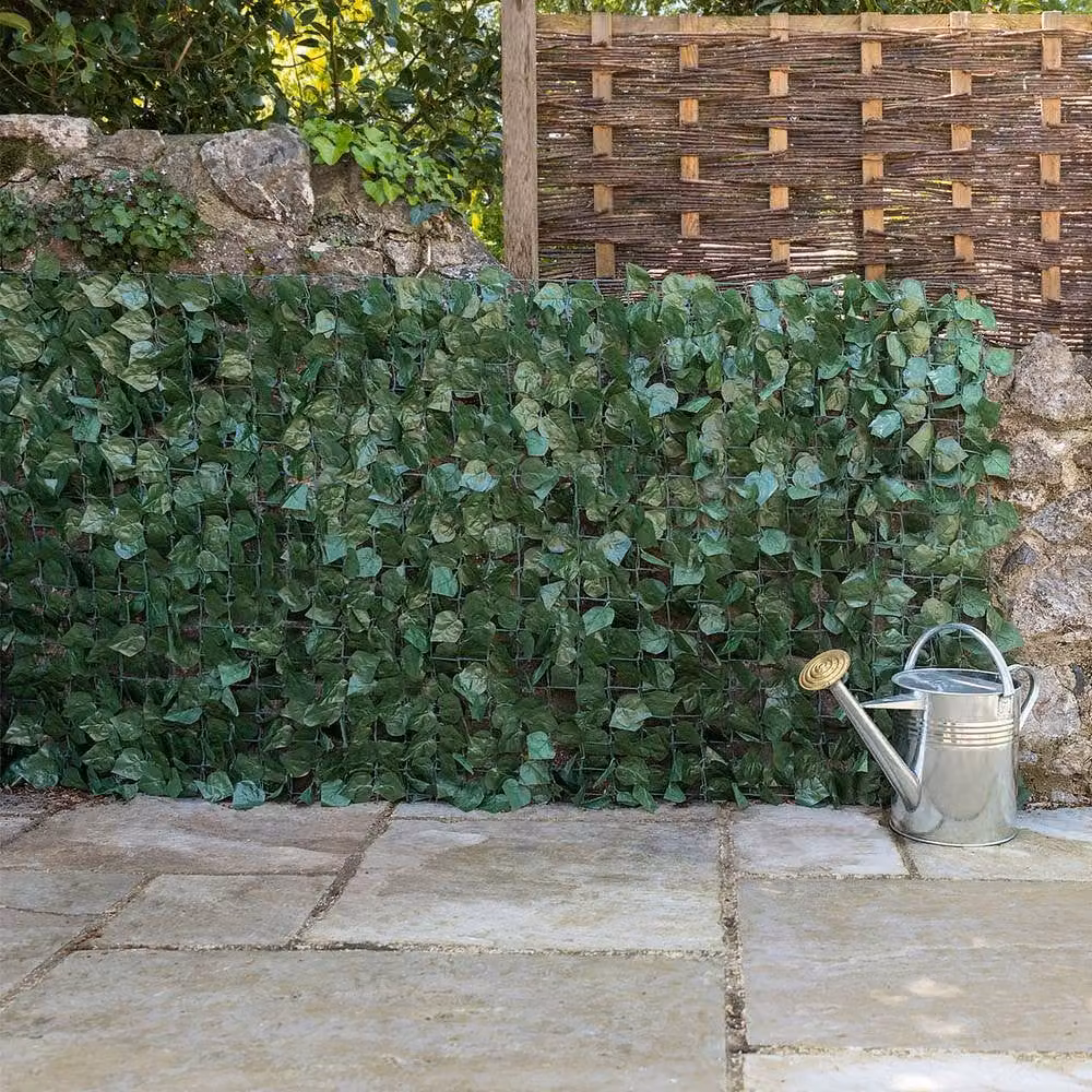Christow Artificial Ivy Leaf Garden Privacy Screening Roll, Green, W: 1 m, L: 3 m – 2