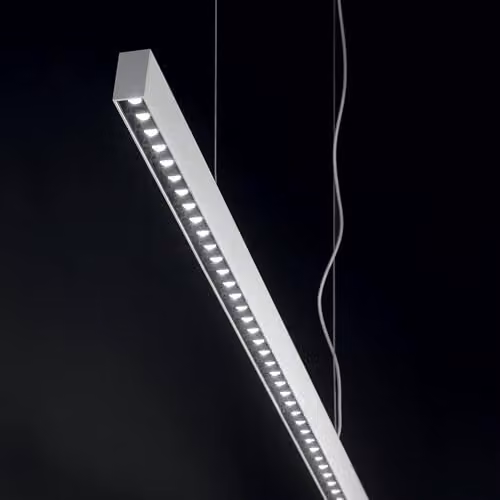 Netlighting Office LED Decorative Linear Straight Bar Pendant Light, White, 3000K – 2