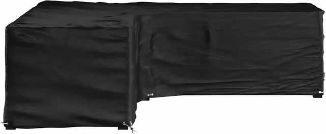 Berkfield Home L-Shaped Garden Furniture Cover in Black, W/D/H: 285 x 285 x 70 cm