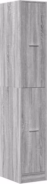 Berkfield Home Elegant Apothecary Cabinet in Grey Sonoma, W: 30 cm, D: 41 cm, H: 174.5 cm – 1