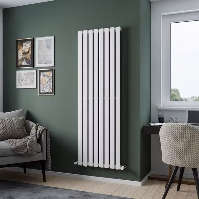Agadon Lola Designer Panel Radiator in White, W: 180 cm, H: 60 cm – 1