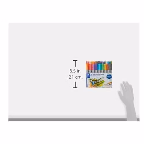 STAEDTLER Design Journey Double-Ended Fibre-Tip Pens with Thin and Wide Nibs, Assorted Colours (Pack of 36) – 3