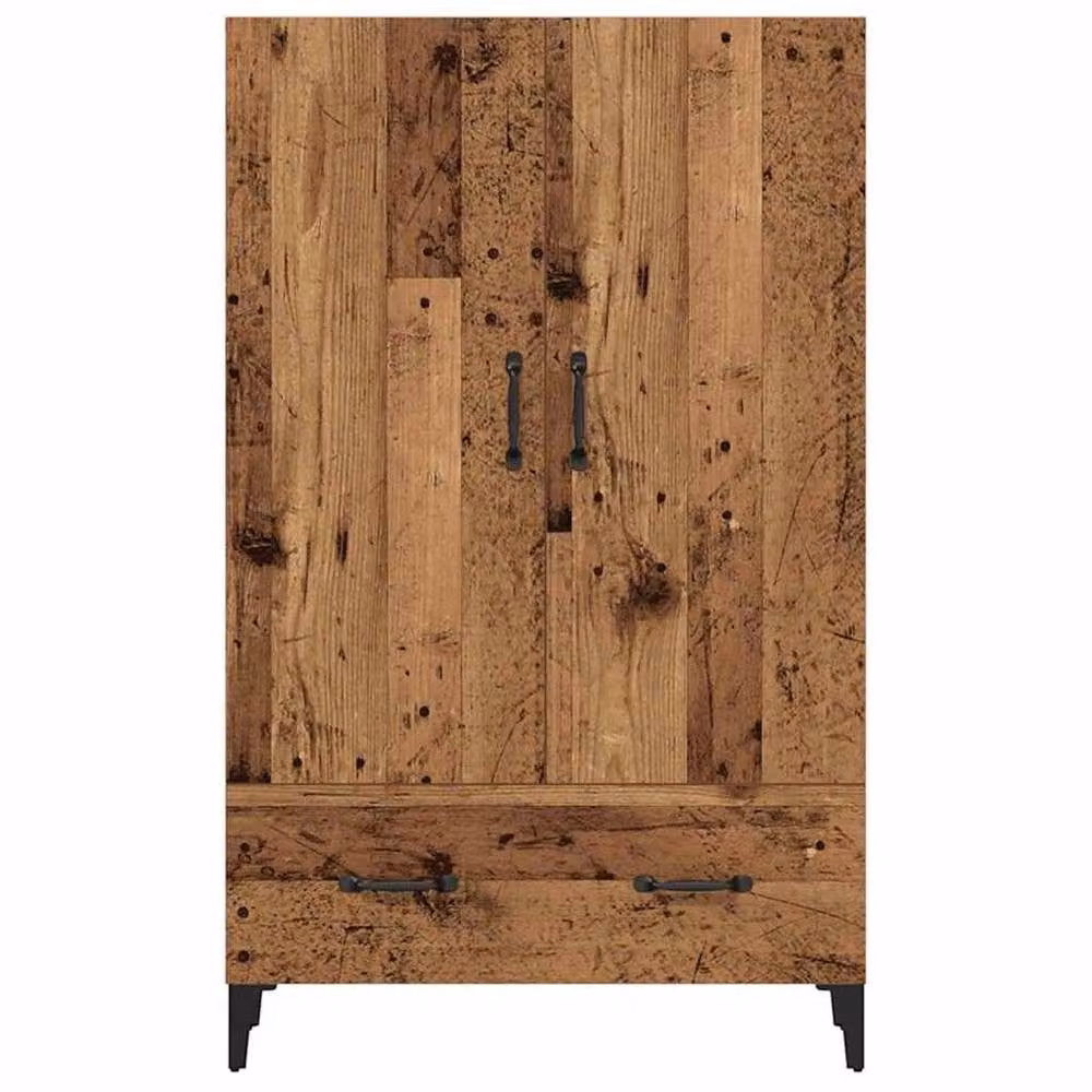 Berkfield Home Old Wood Highboard in Brown, W/D/H: 70 x 31 x 115 cm – 3