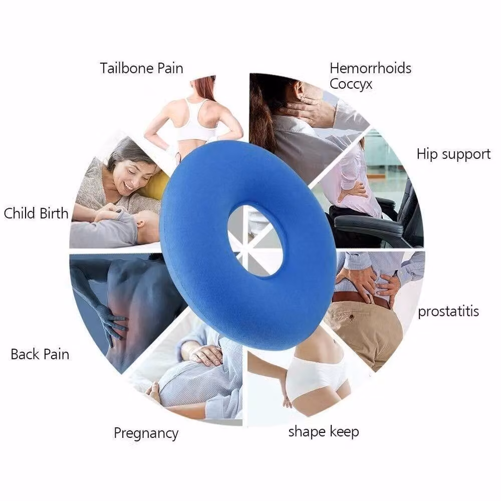 SPETLEK Blue Ergonomic Donut Ring Chair Seat Cushion Pillow, W: 100 cm, D: 190 cm – 3