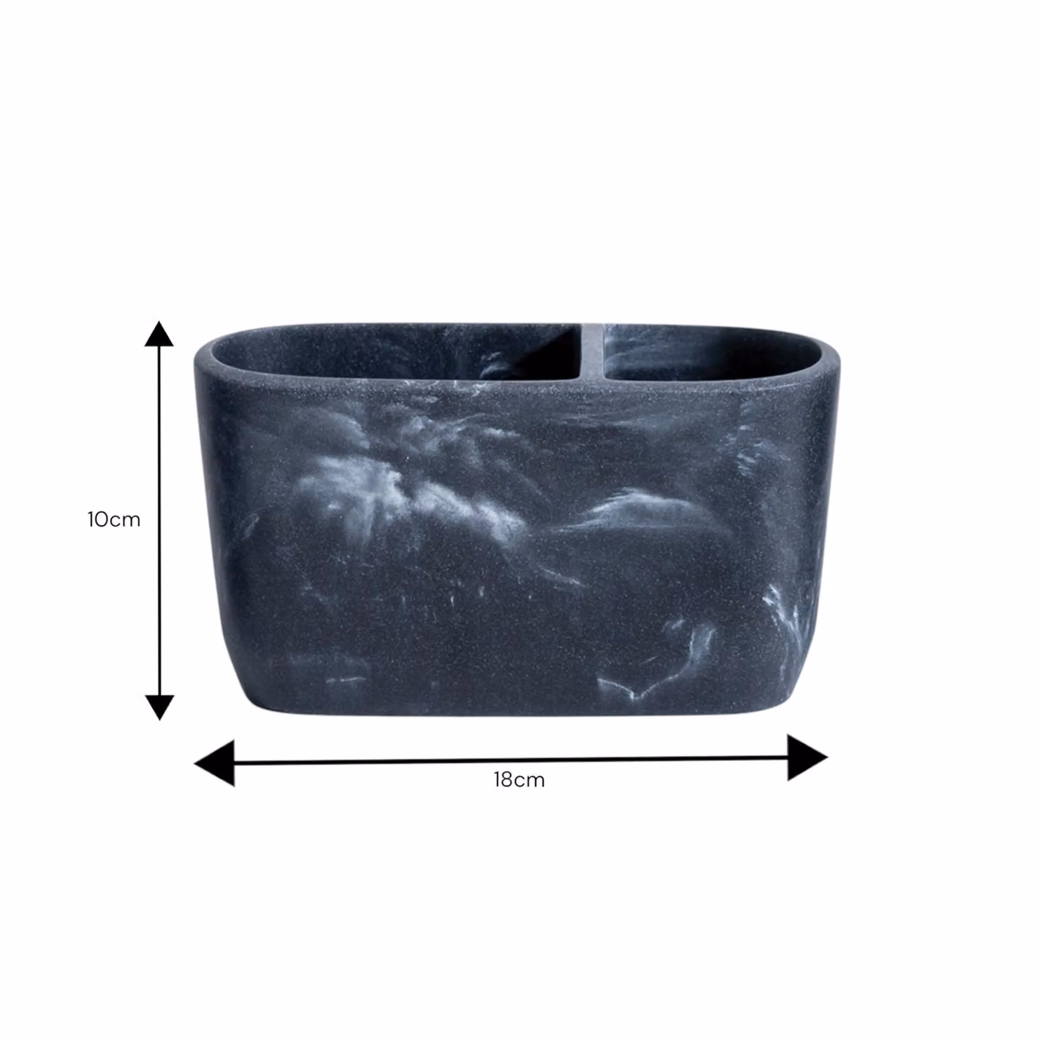 Showerdrape Octavia Grey Marble and Chrome Toothbrush Holder – 2