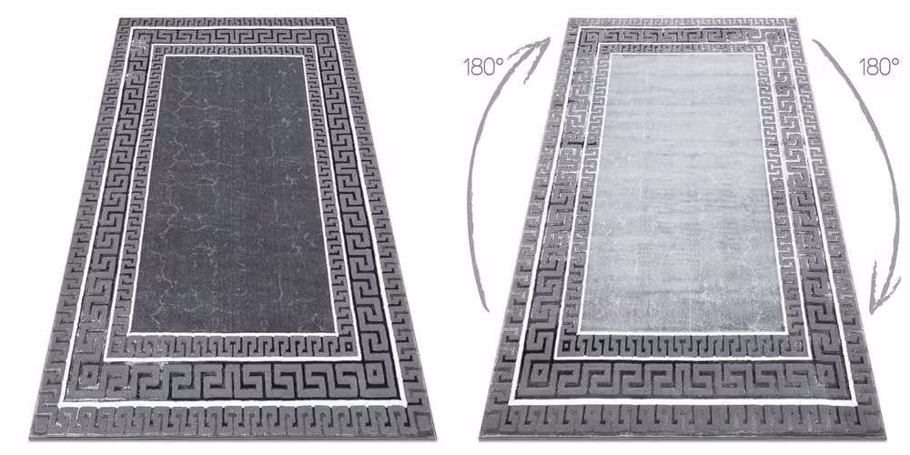 RugsX Allure Geometric Modern Grey Rug W: 80 cm, L: 150 cm – 2