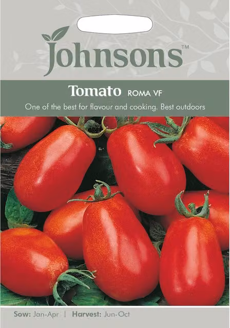 Johnsons Roma VF Red Tomato Vegetable Seeds
