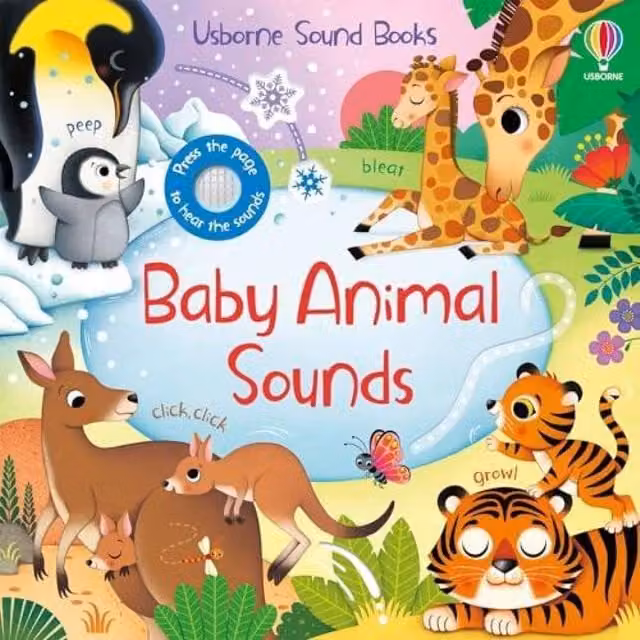 Sam Taplin Baby Animal Sounds Board Book, Multicolour