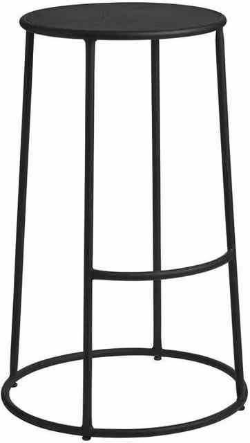 netfurniture Misalorian 75 High Stool in Black Matt Metal – 1