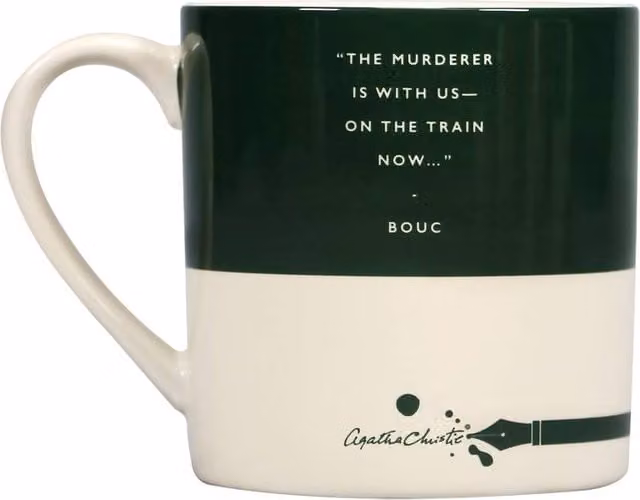 Half Moon Bay Agatha Christie Murder on the Orient Express Green Stoneware Mug 310ml – 1