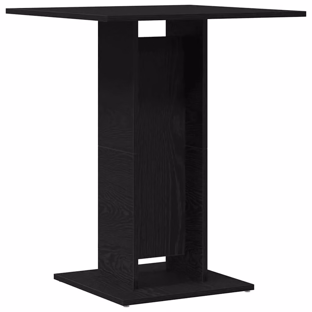 Berkfield Home Bistro Table in Black Oak, W/D/H: 60 x 60 x 75 cm – 2